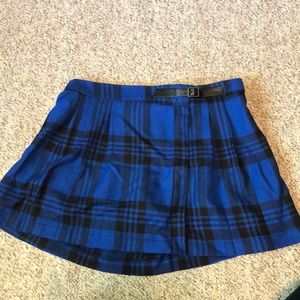 Darke Blue plaid skort